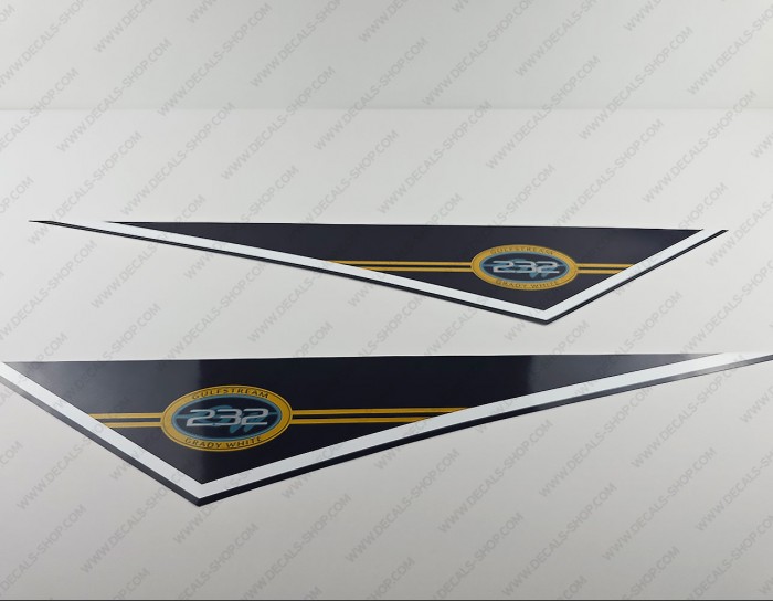 Grady White 232 Gulfstream Pendant 1992-1996 Decals Set of 2 x 35"